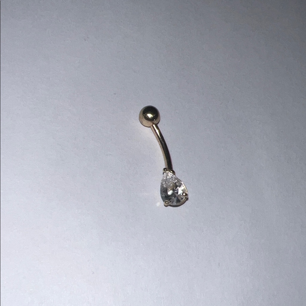 10k Yellow Gold Belly Button Ring